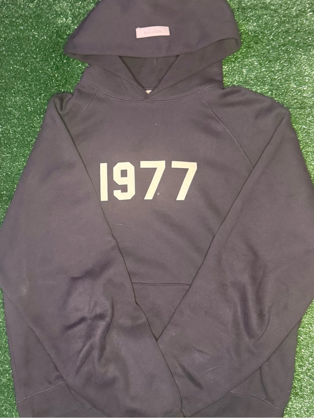 Fear of God Essentials Black 1977 Hoodie Size L